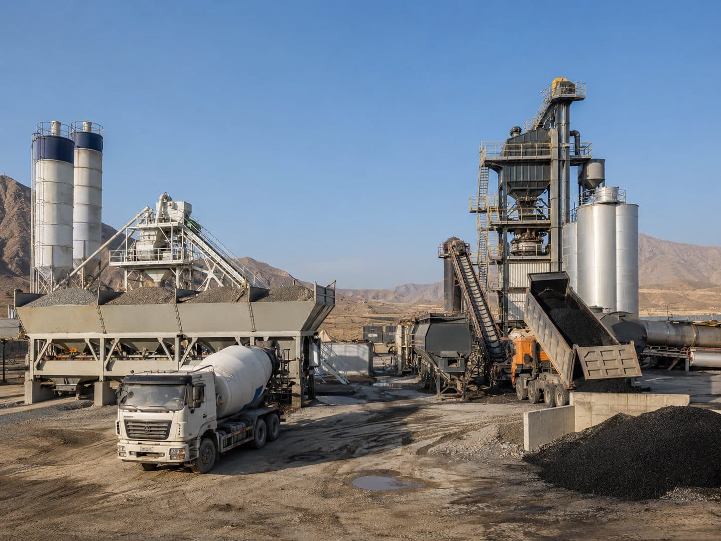 Concrete and asphalt materials