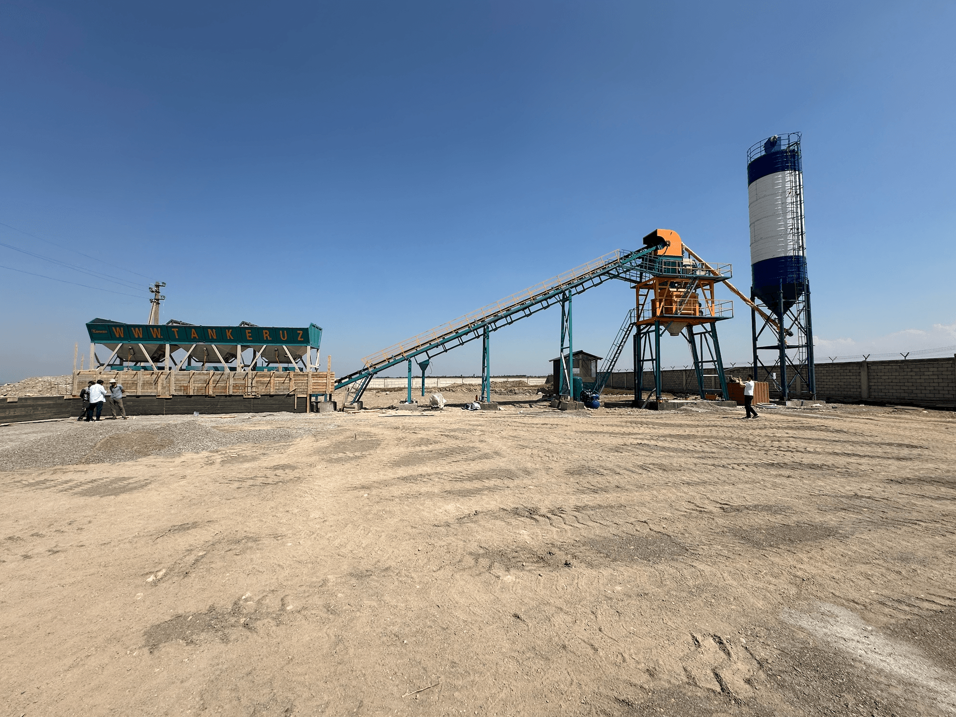 90 m³/h Concrete Batching Plant in Fergana