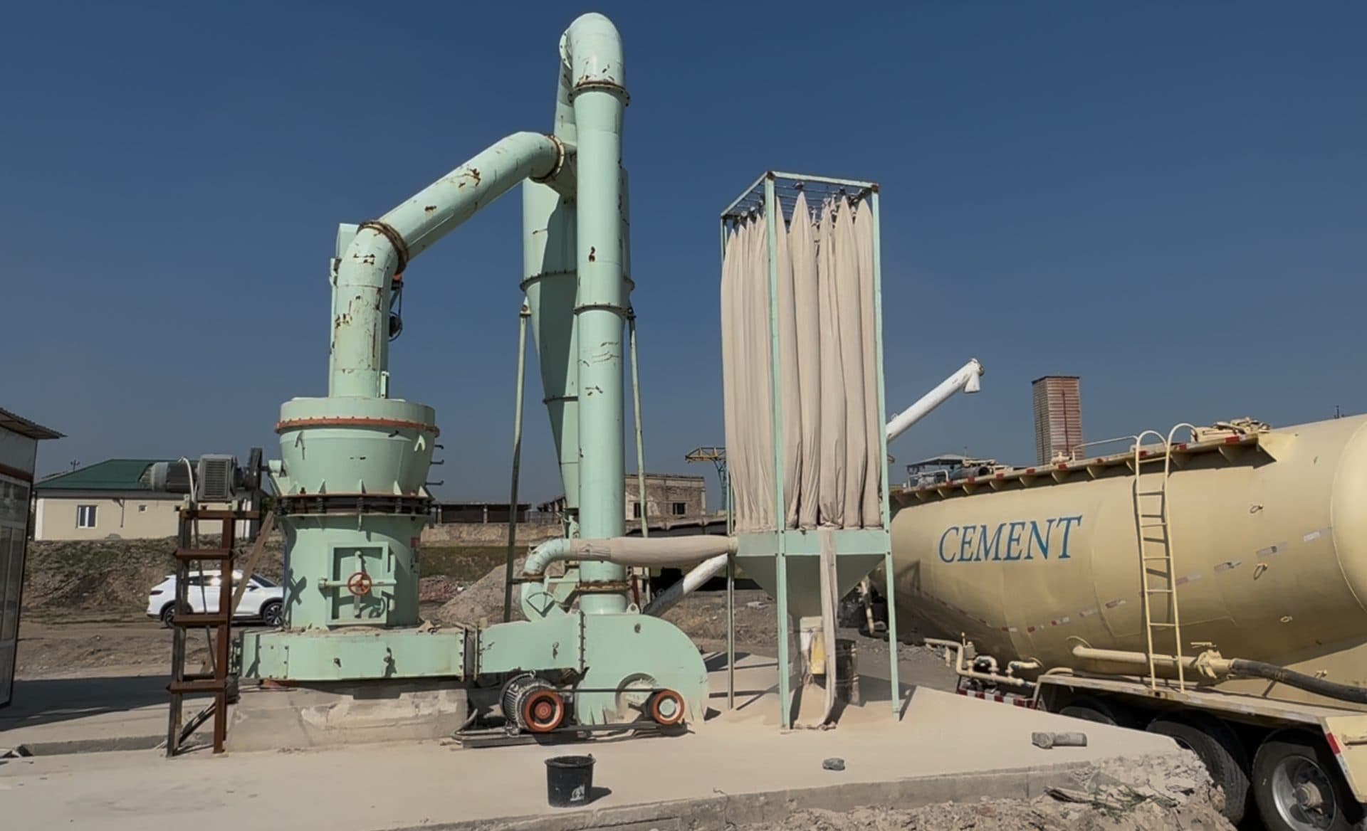 Travertine Grinding Project in Namangan — YGM95 Raymond Mill